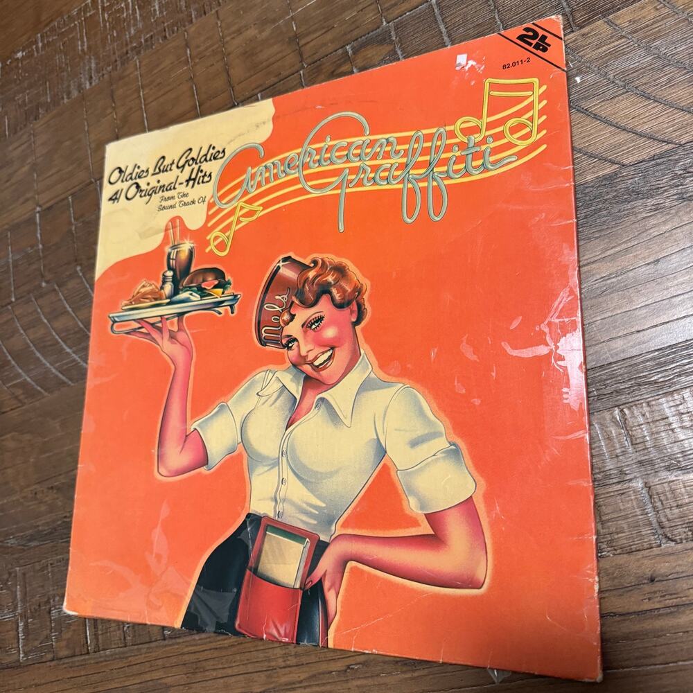 American Graffiti Soundtrack 2xLP Vinyl Record MCA 0082.011-2 Gatefold